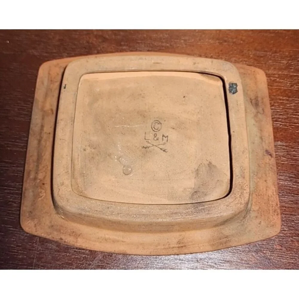 Lipper & Mann Creations Ceramic Barrel Cheese Keeper & Serving Dish Mid Century
